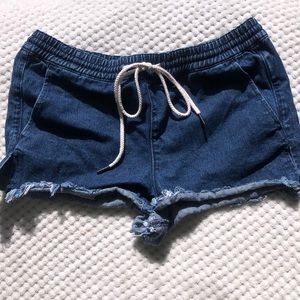 Denim shorts